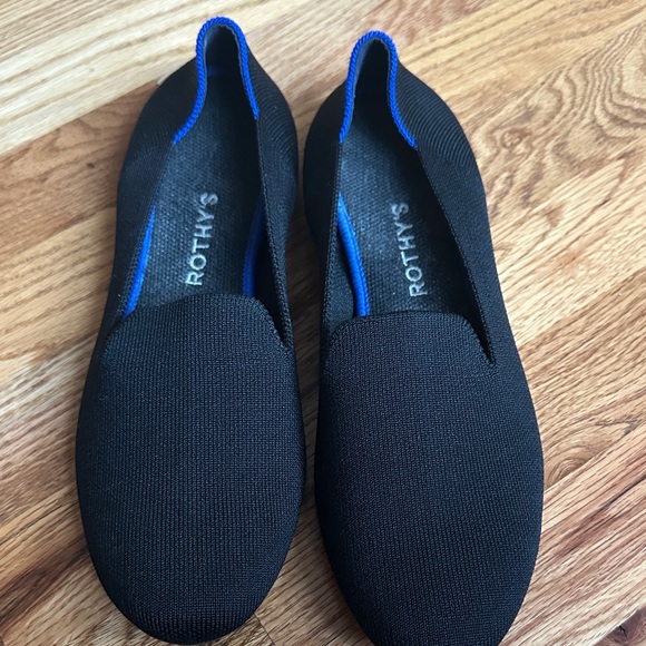 Rothy's Black and Blue Women’s Loafers - Picture 1 of 4